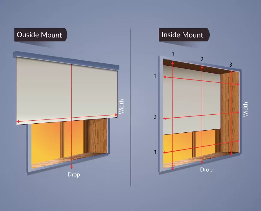 inside or outside mount